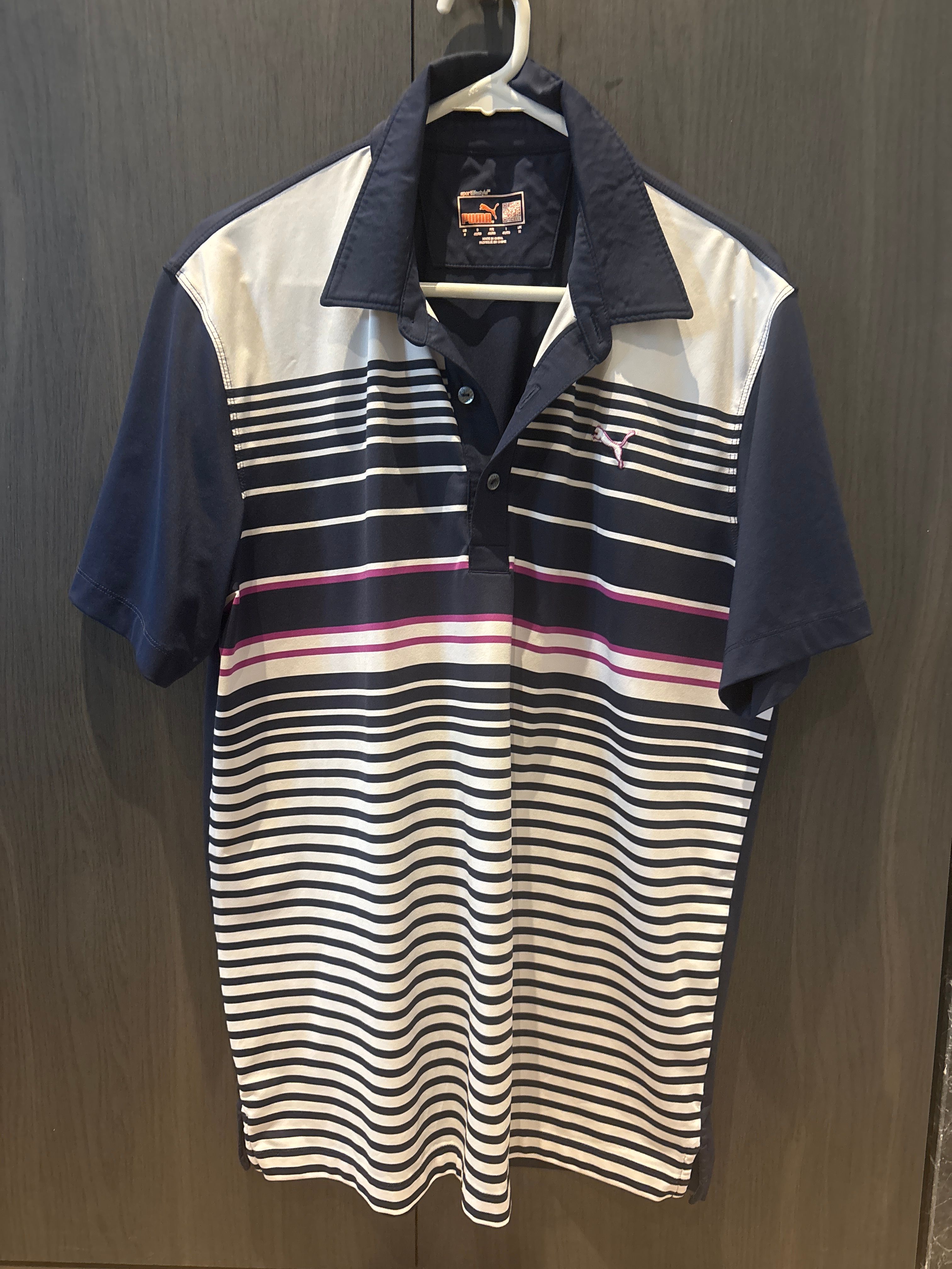 Striped Puma medium polo