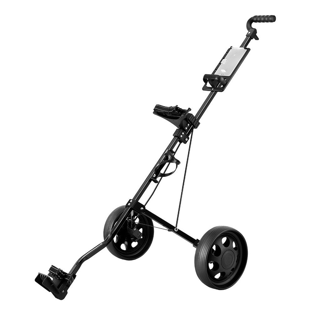 Folding Trolley Golf Cart 2 Wheels Cup Holder