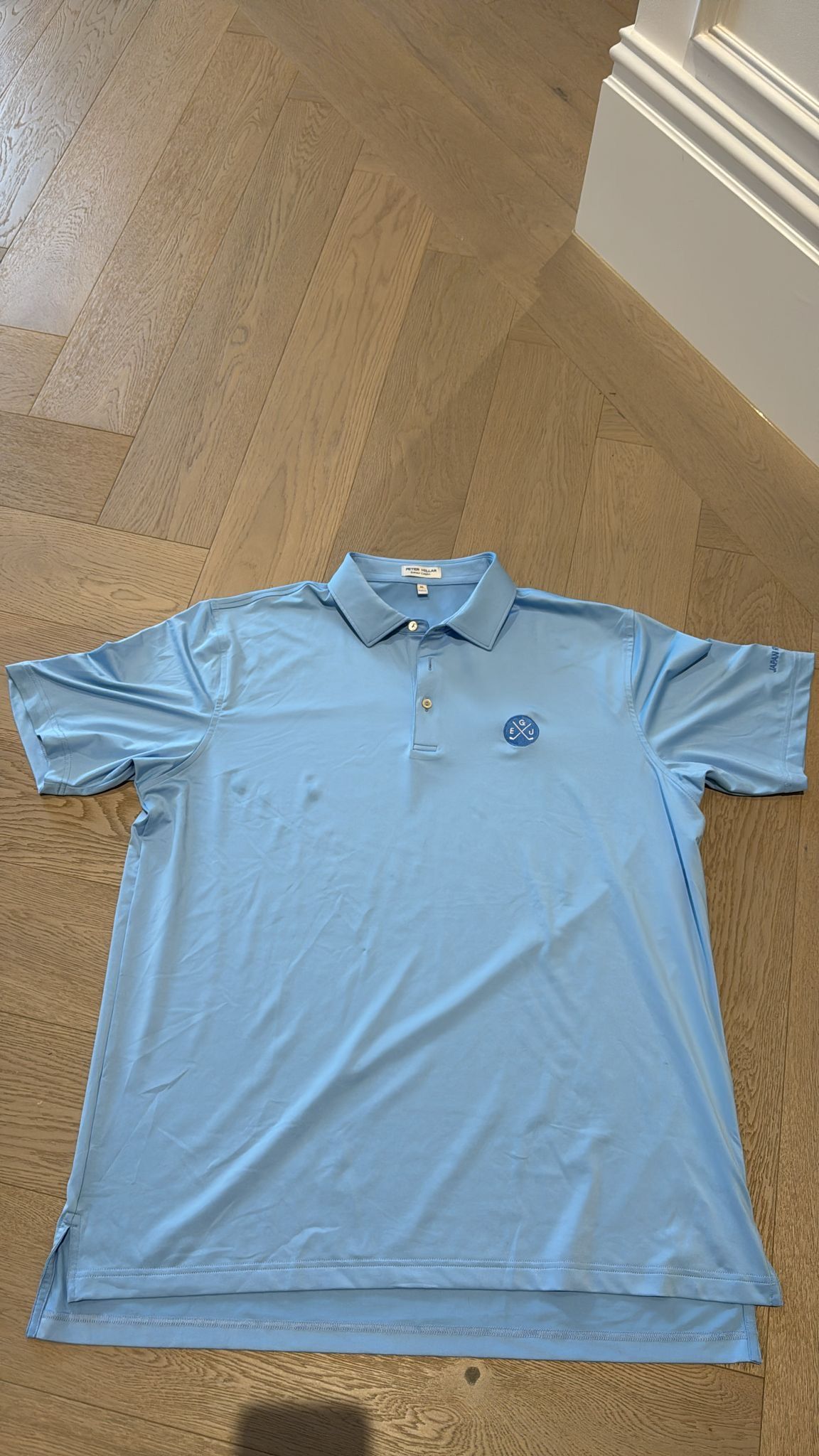 XL Peter Millar light blue polo